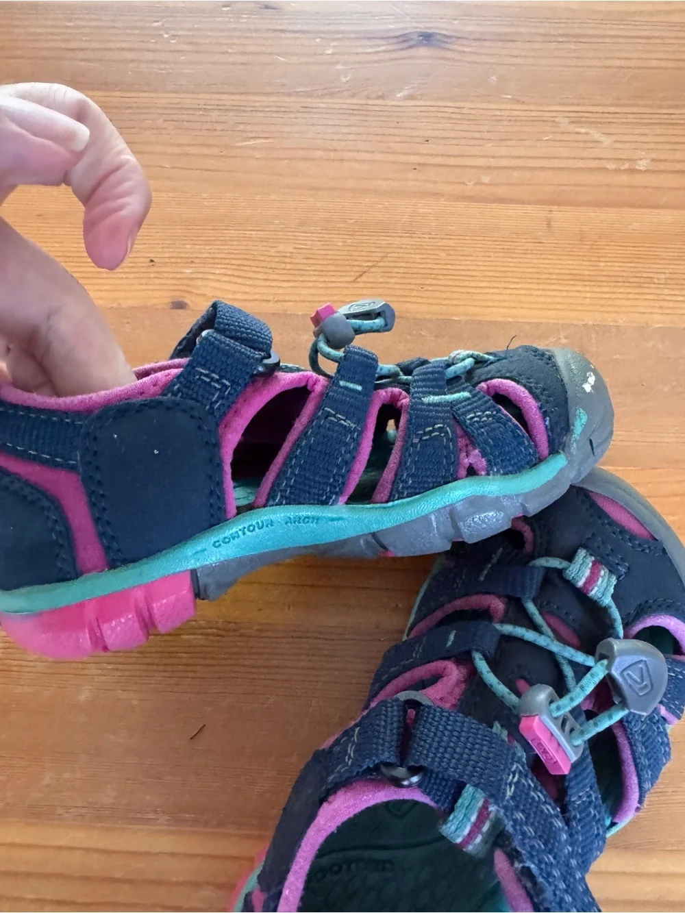 Keen Navy, Pink & Teal Kids Outdoor Sandals